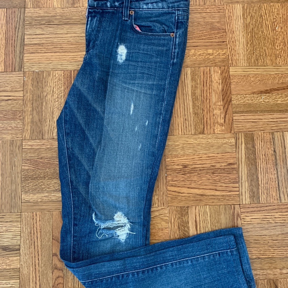 Paige Ripped Denim Skinny Jeans